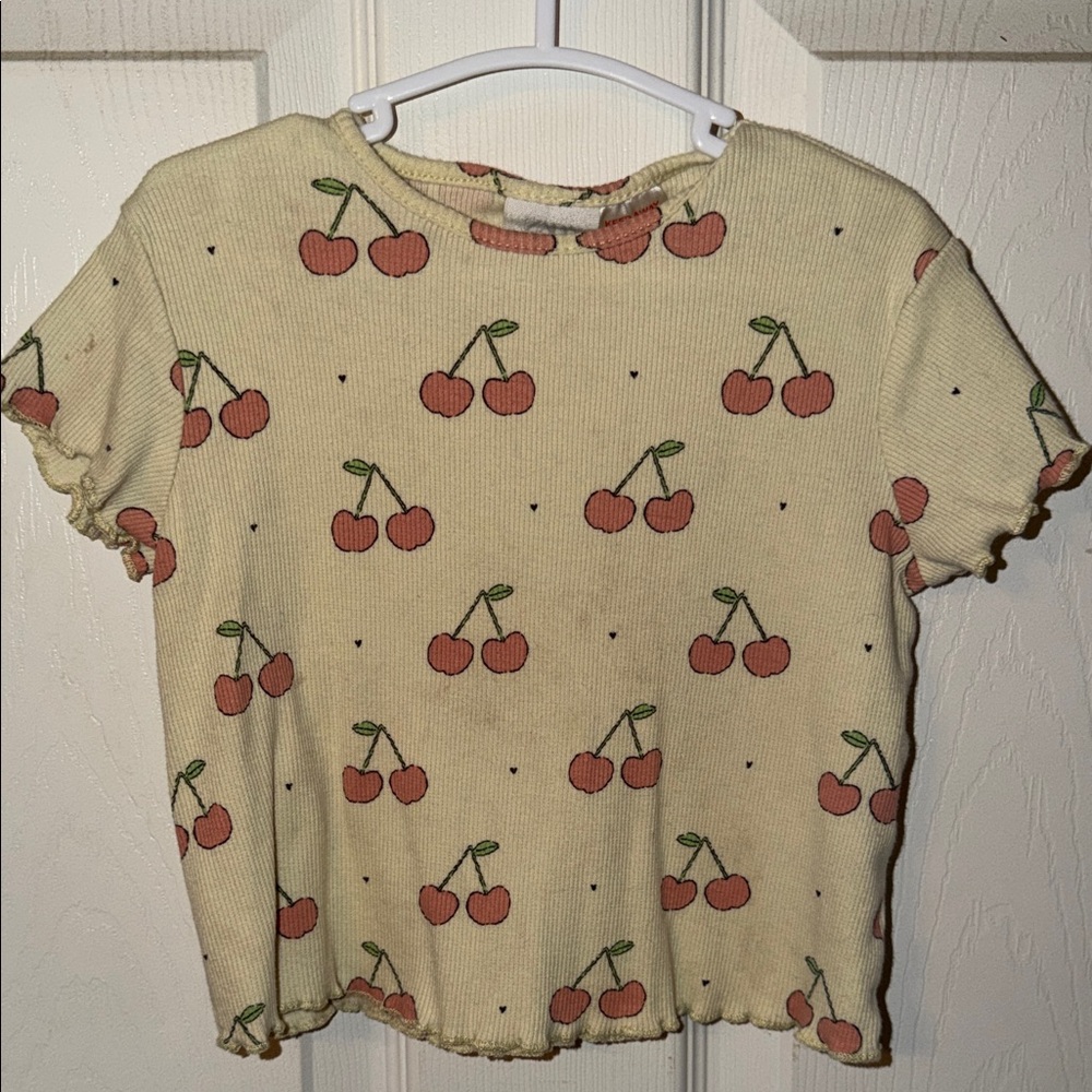 Zara Cherry Print T-Shirt 9/12